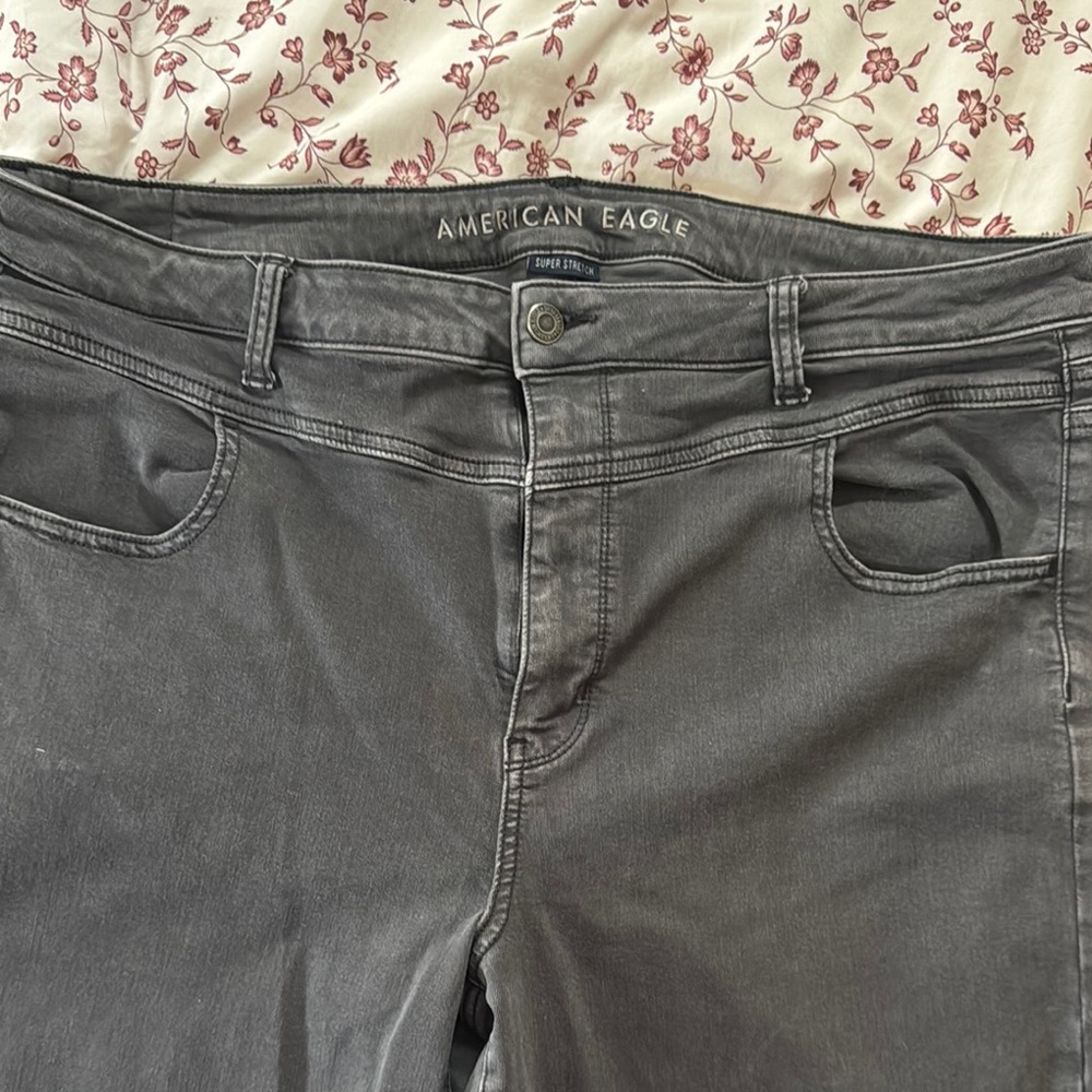 American Eagle Outfitters Gray Straight Leg Jeans